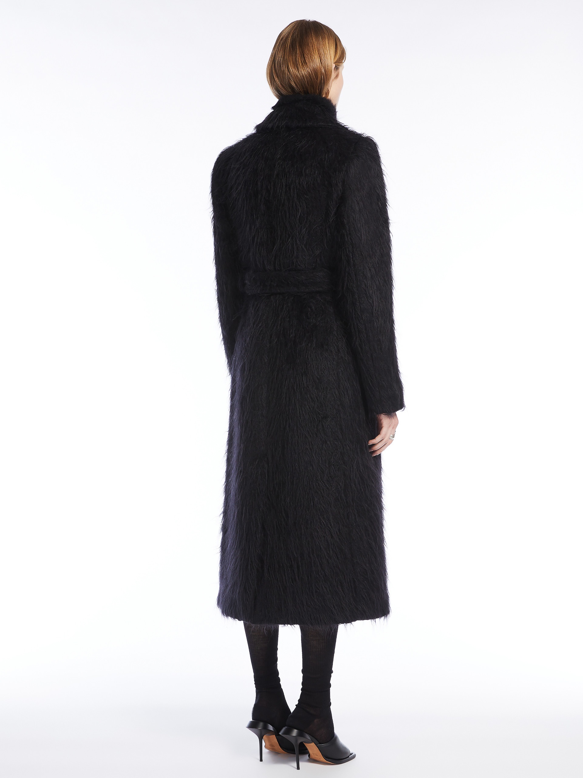 MODICO Double-breasted coat in long-pile fabric - 4