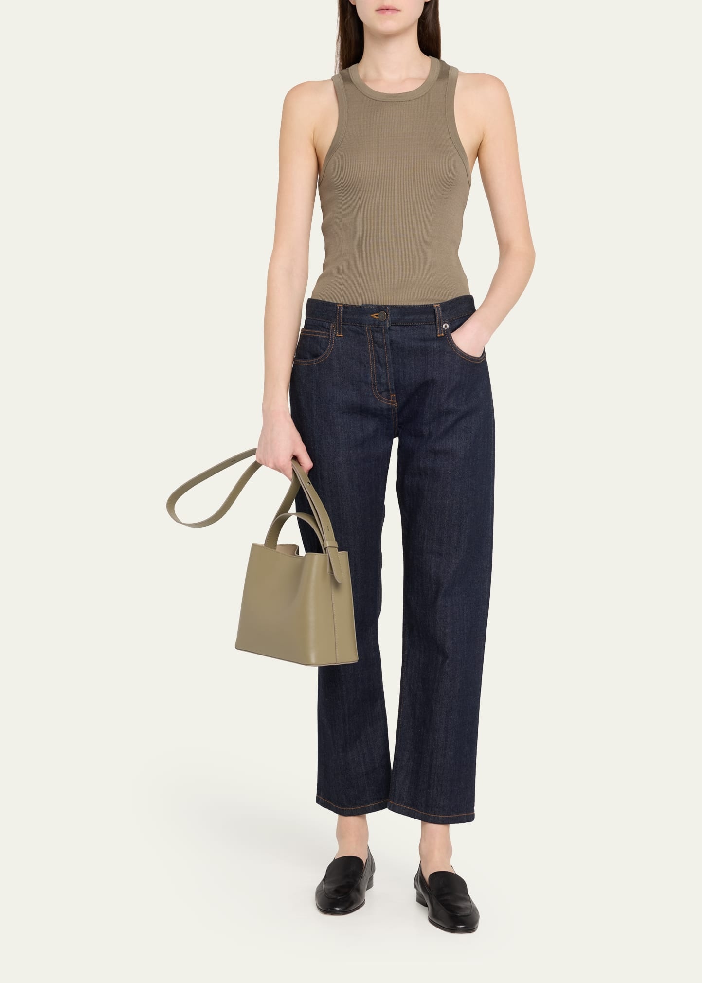 Sac Mini Smooth Leather Crossbody Bag - 6