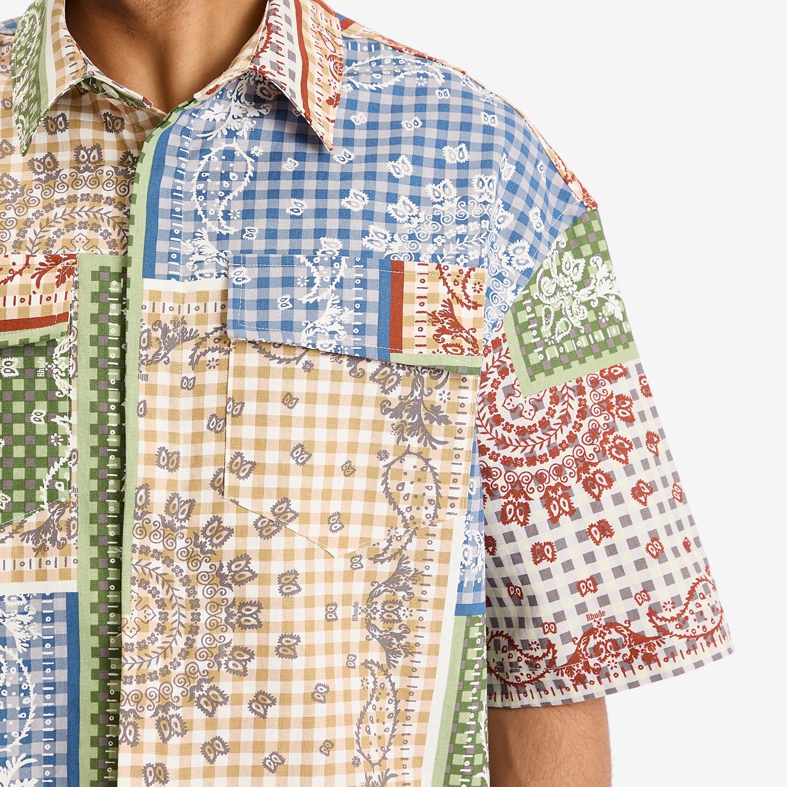 Rhude Bandana Short Sleeve Shirt - 5