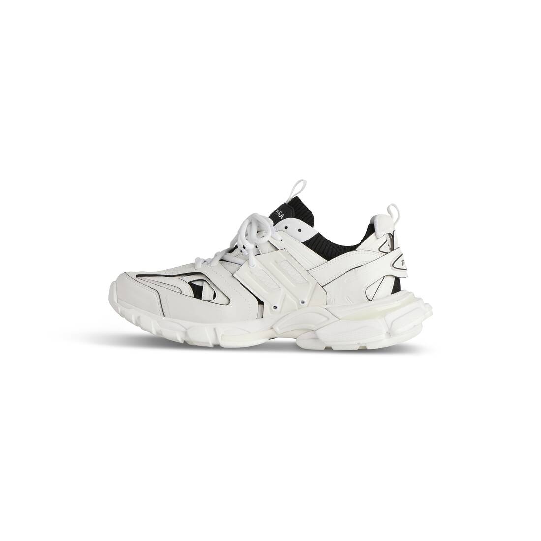 Men's Track Sock Sneaker  in White/black - 4