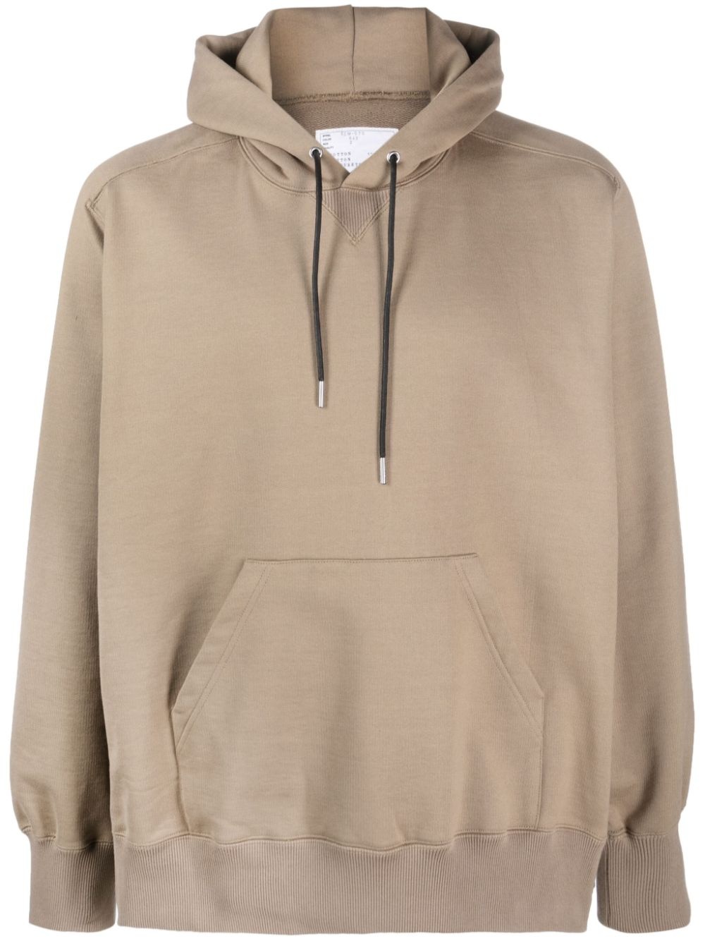 cotton drawstring hoodie - 1