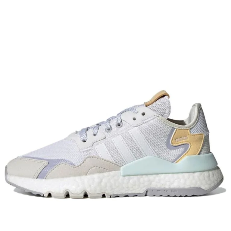 (WMNS) adidas Originals Nite Jogger 'White Gray Purple' H01728 - 1