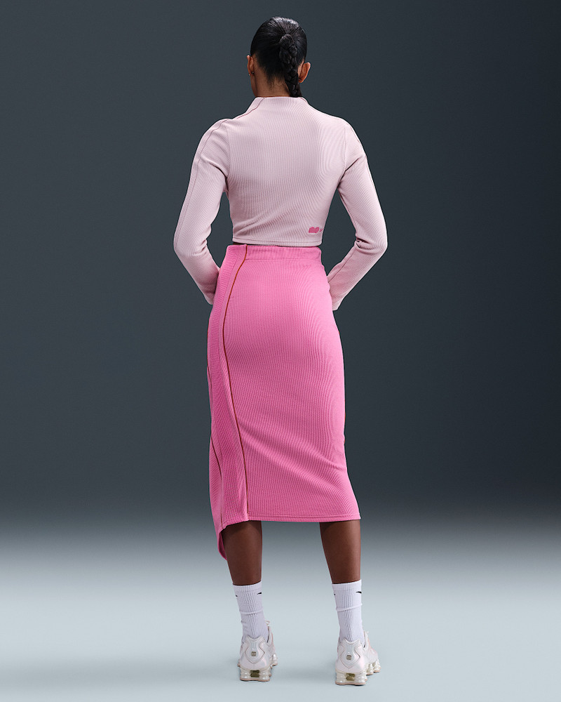 Naomi Osaka Women's High-Waisted Ribbed Maxi Skirt 4