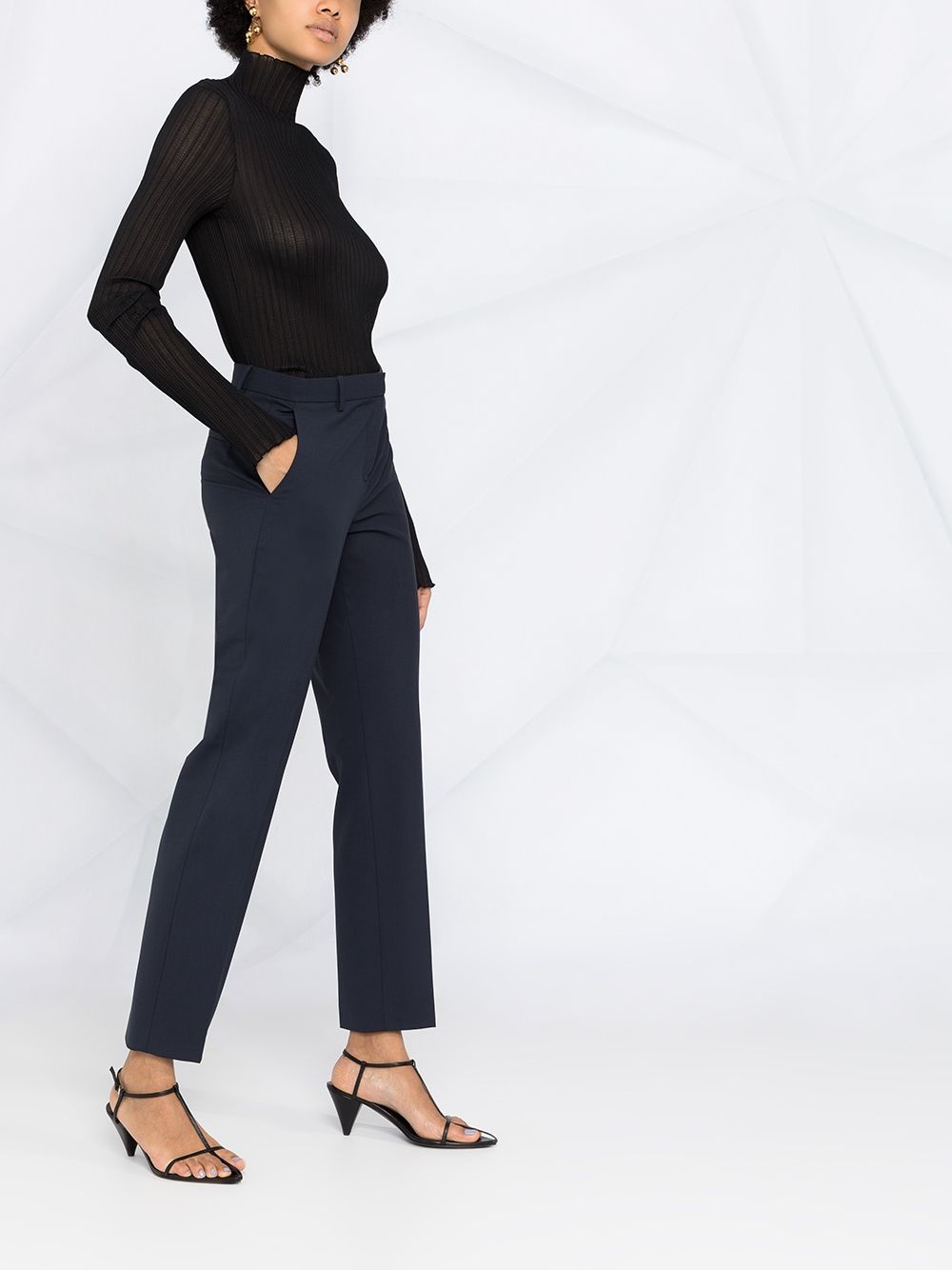 slim-fit tailored trousers - 6