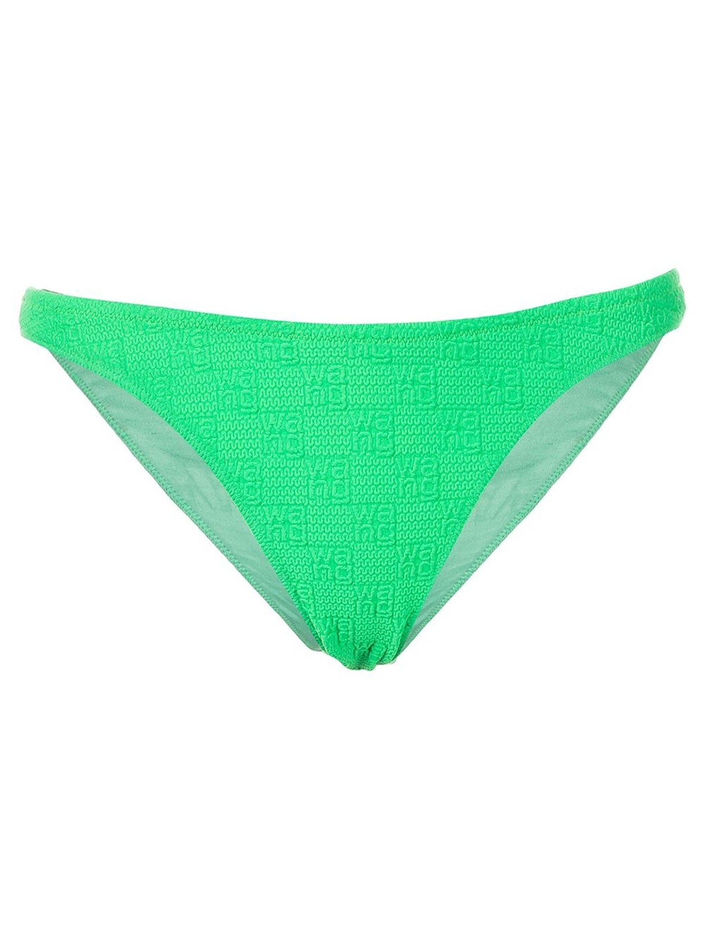 Textured Logo Bikini Bottom Neon Kelly - 1