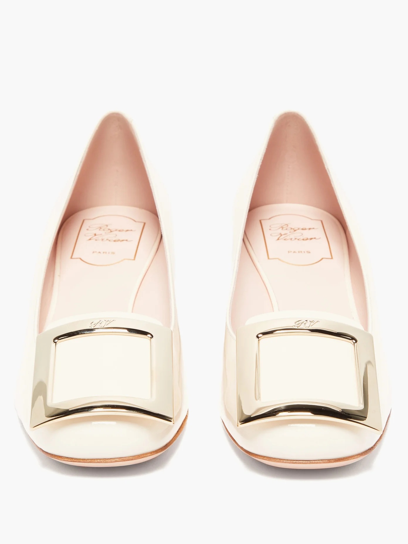 Très Vivier buckle patent-leather pumps - 5