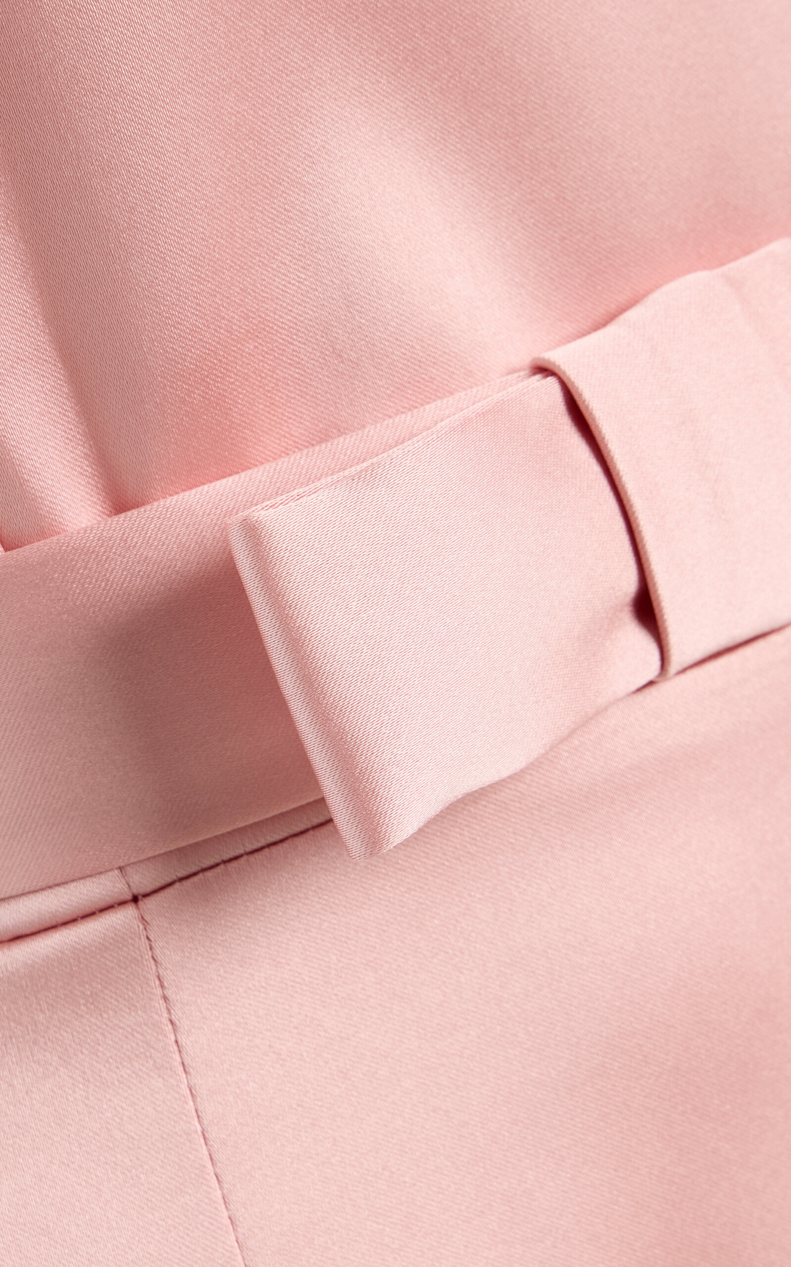 Delphine Bow-Detailed Satin Mini Dress pink - 6