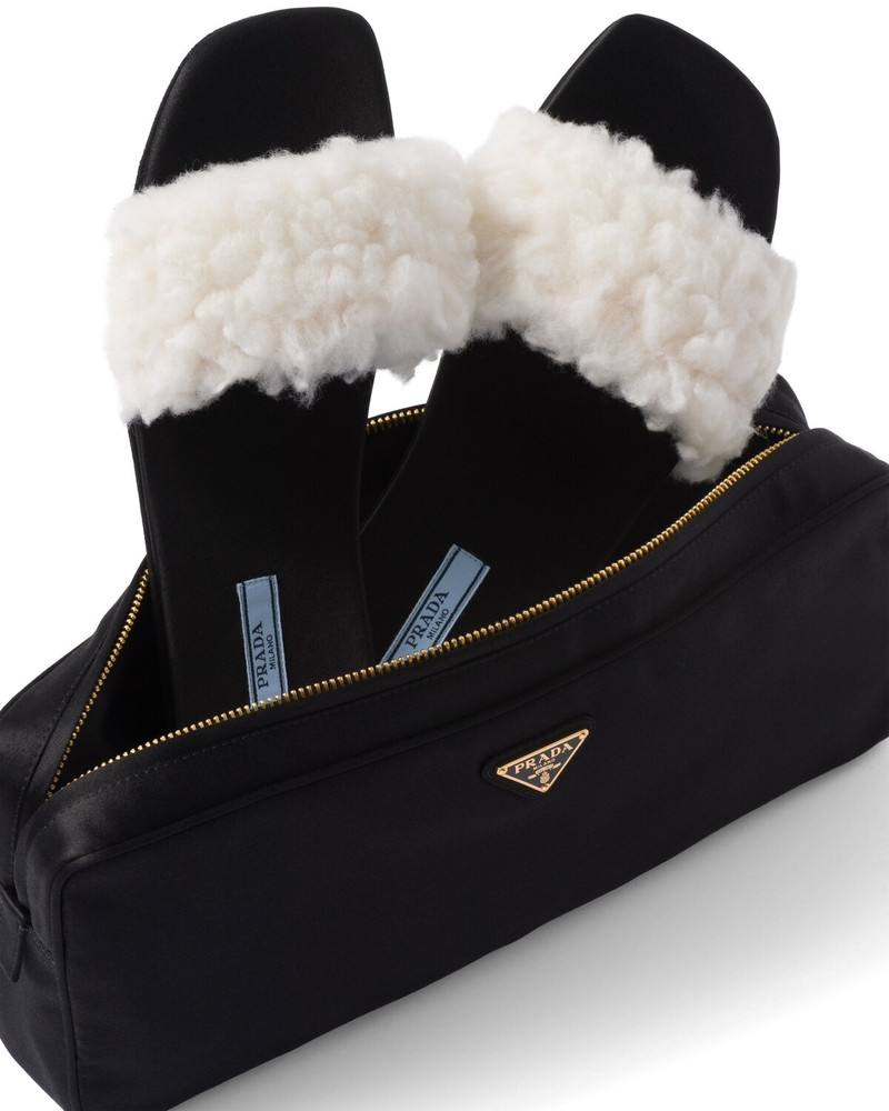 Silk satin travel slipper pouch 4