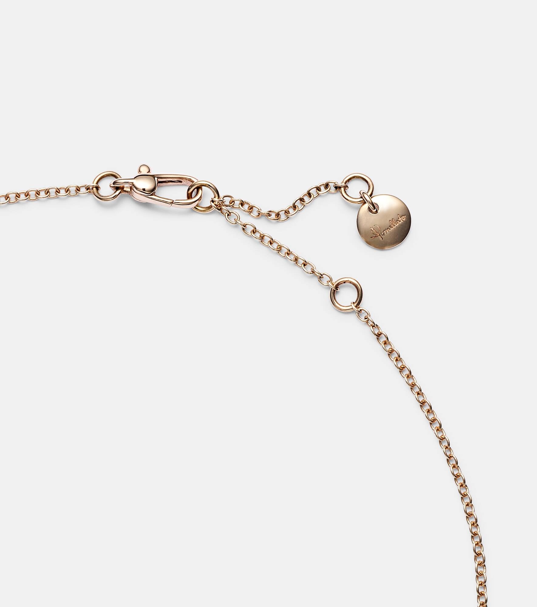 Pom Pom Dot 18kt rose gold pendant necklace with mother-of-pearl and diamonds - 6
