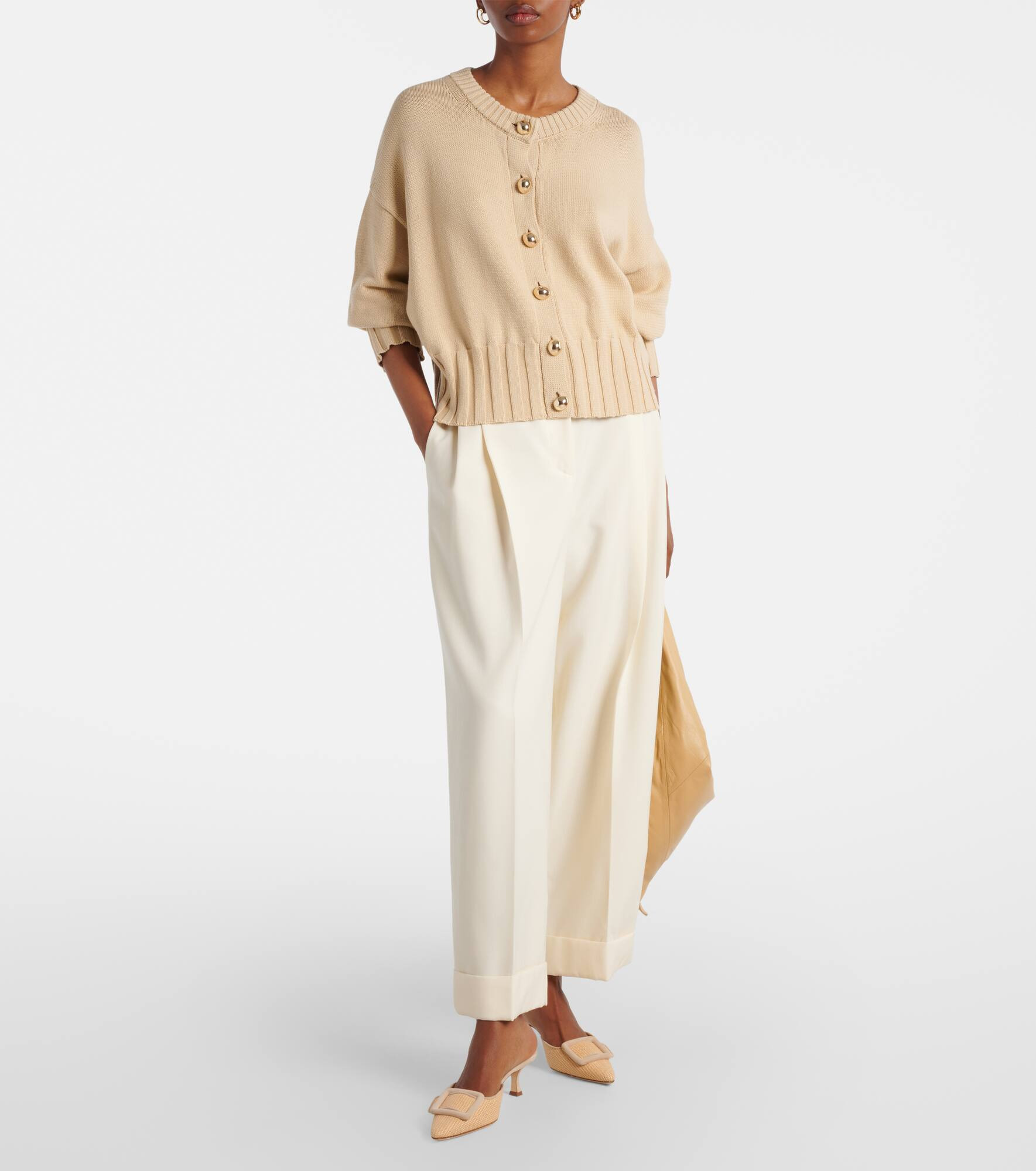 Cotton and silk-blend cardigan - 2