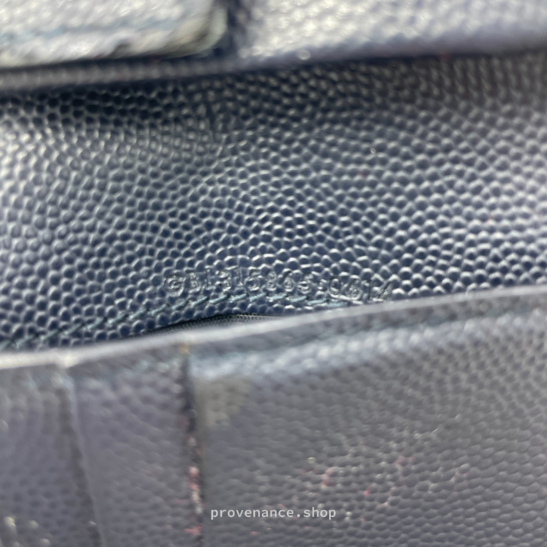 Saint Laurent Paris SLP Bifold Wallet - Navy - 7
