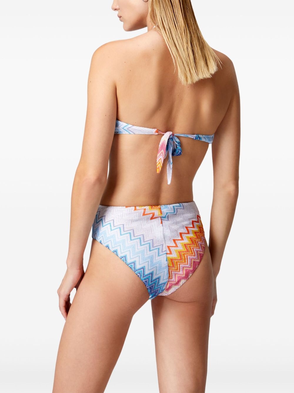 zigzag-knit bikini set - 4