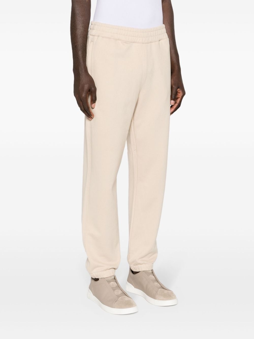 mid-rise cotton track trousers - 3