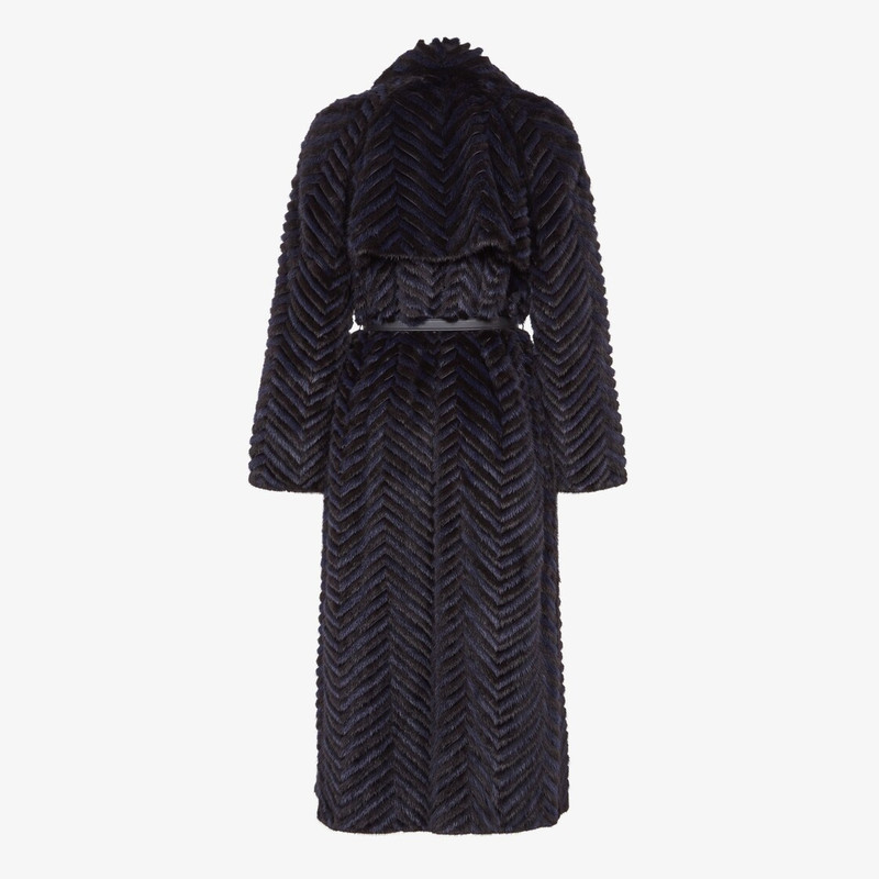 FENDI Multicolor mink coat outlook