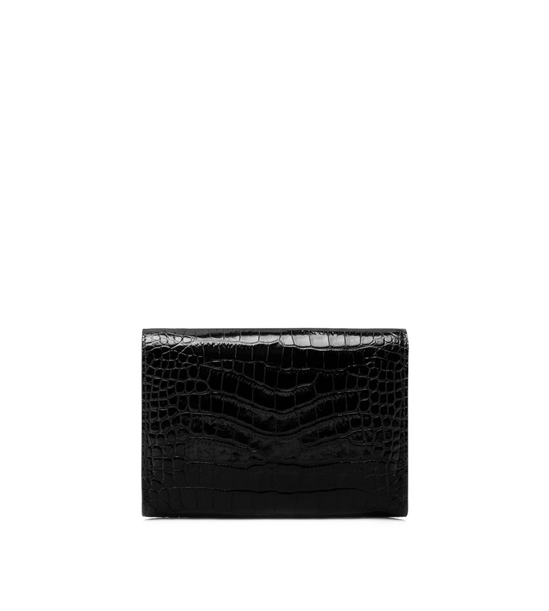 SHINY STAMPED CROCODILE LEATHER WHITNEY MINI BAG 3