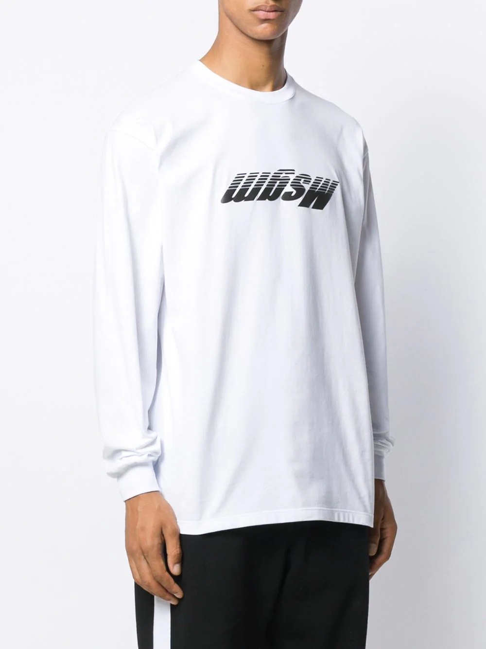 inverted logo printed sweatshirt - 3