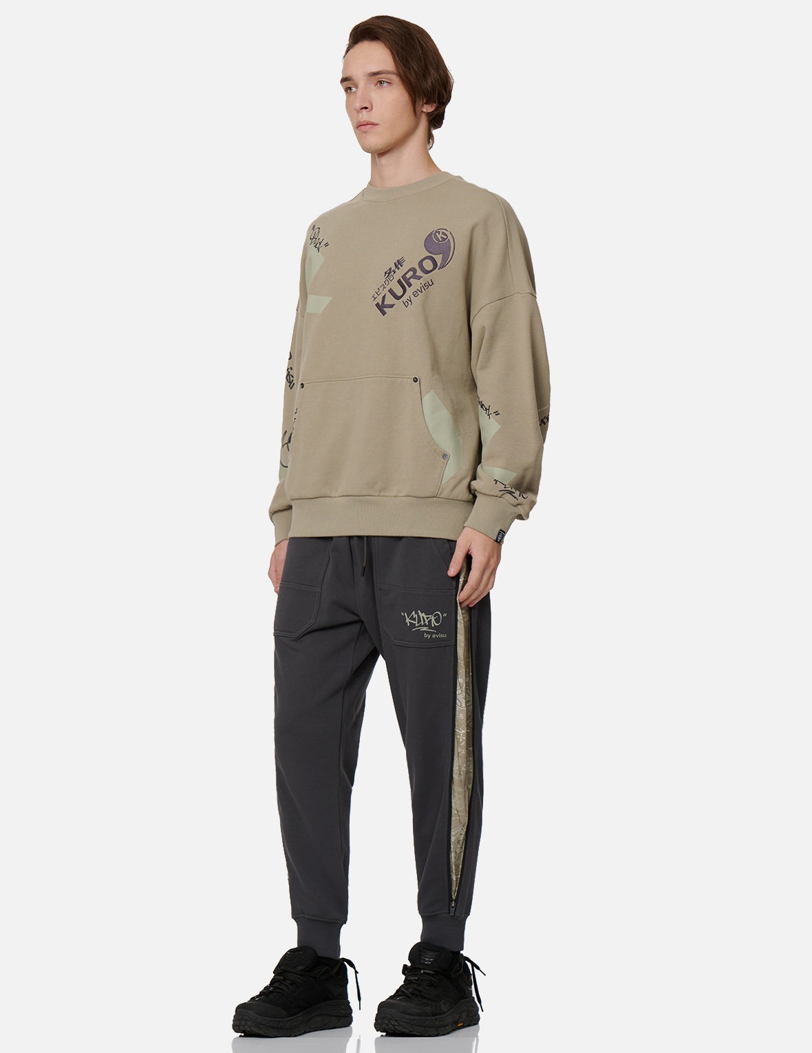 Quotation Mark Print Sweatshirt - 4