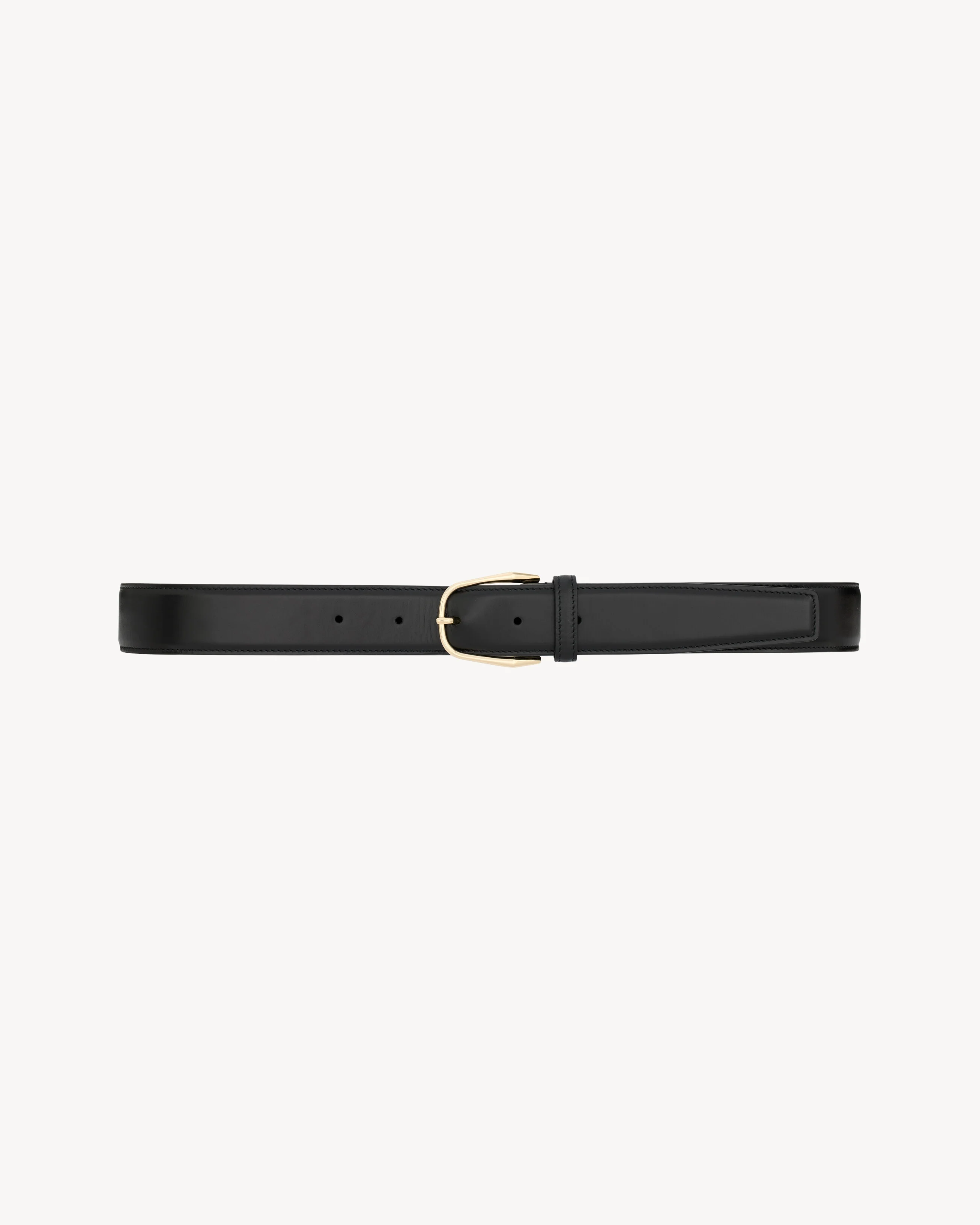 MINIMAL BUCKLE BELT IN SMOOTH LEATHER - 1