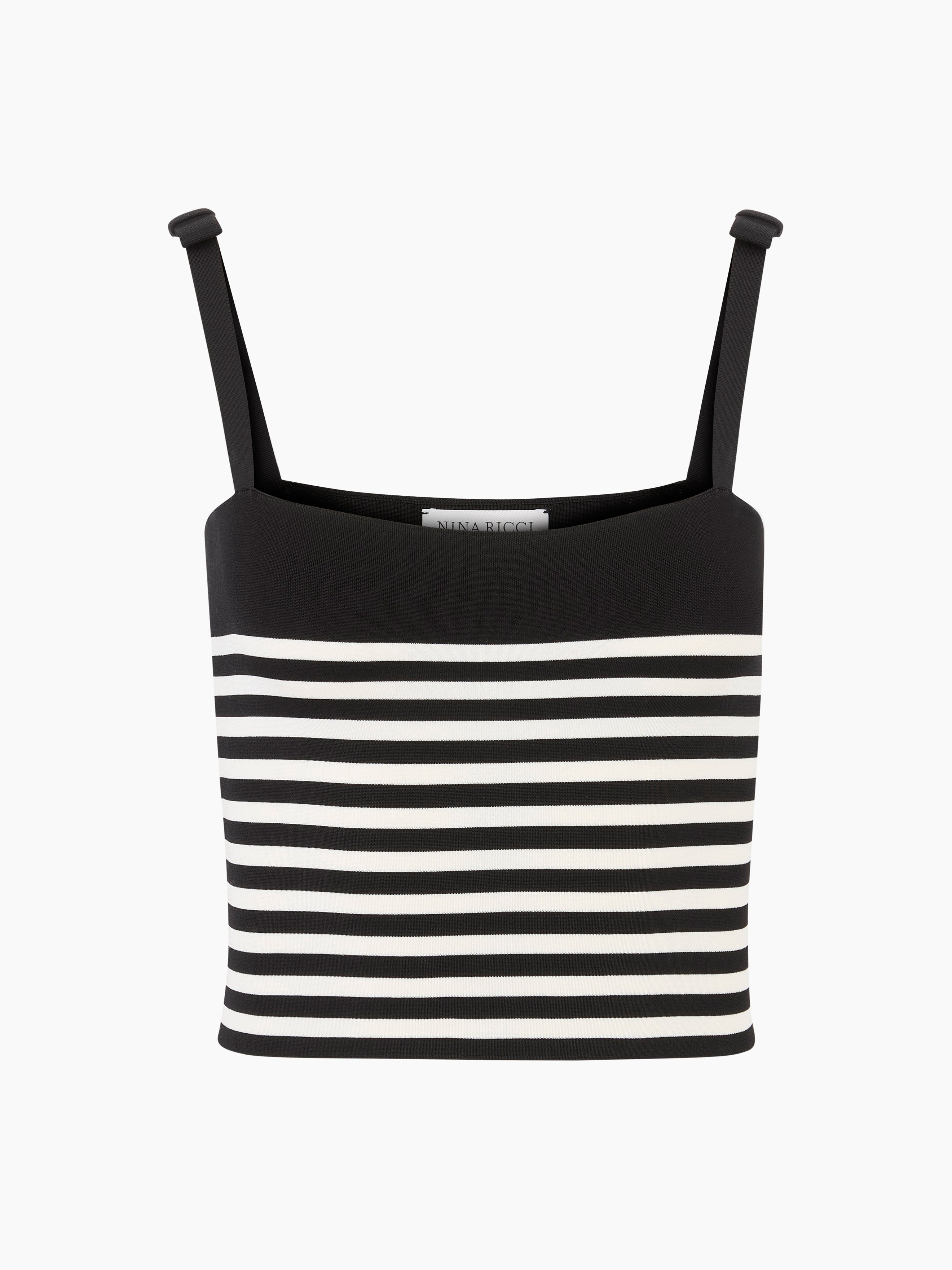 Striped Knit Tank Top - 5