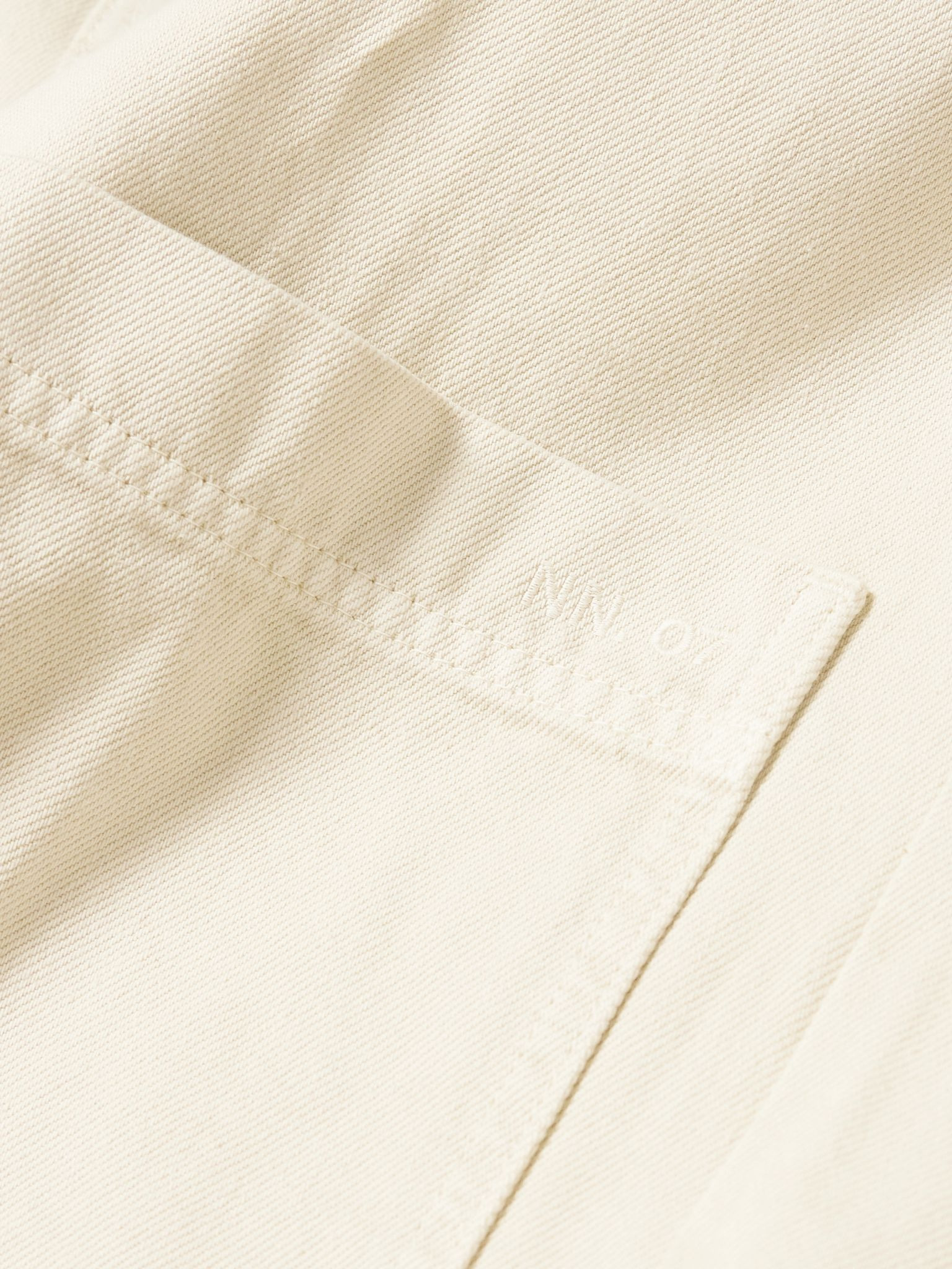 Ollie 1874 Organic Cotton-Twill Overshirt Ivory - 5