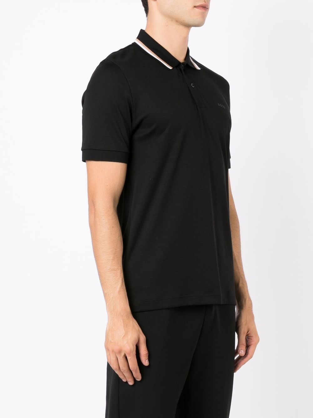 logo embroidered polo shirt - 3