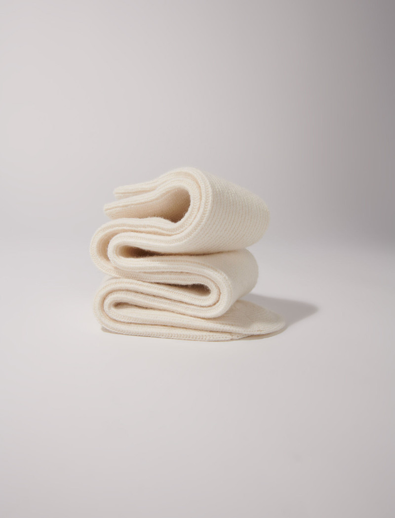 Wool mix knee-high socks 4