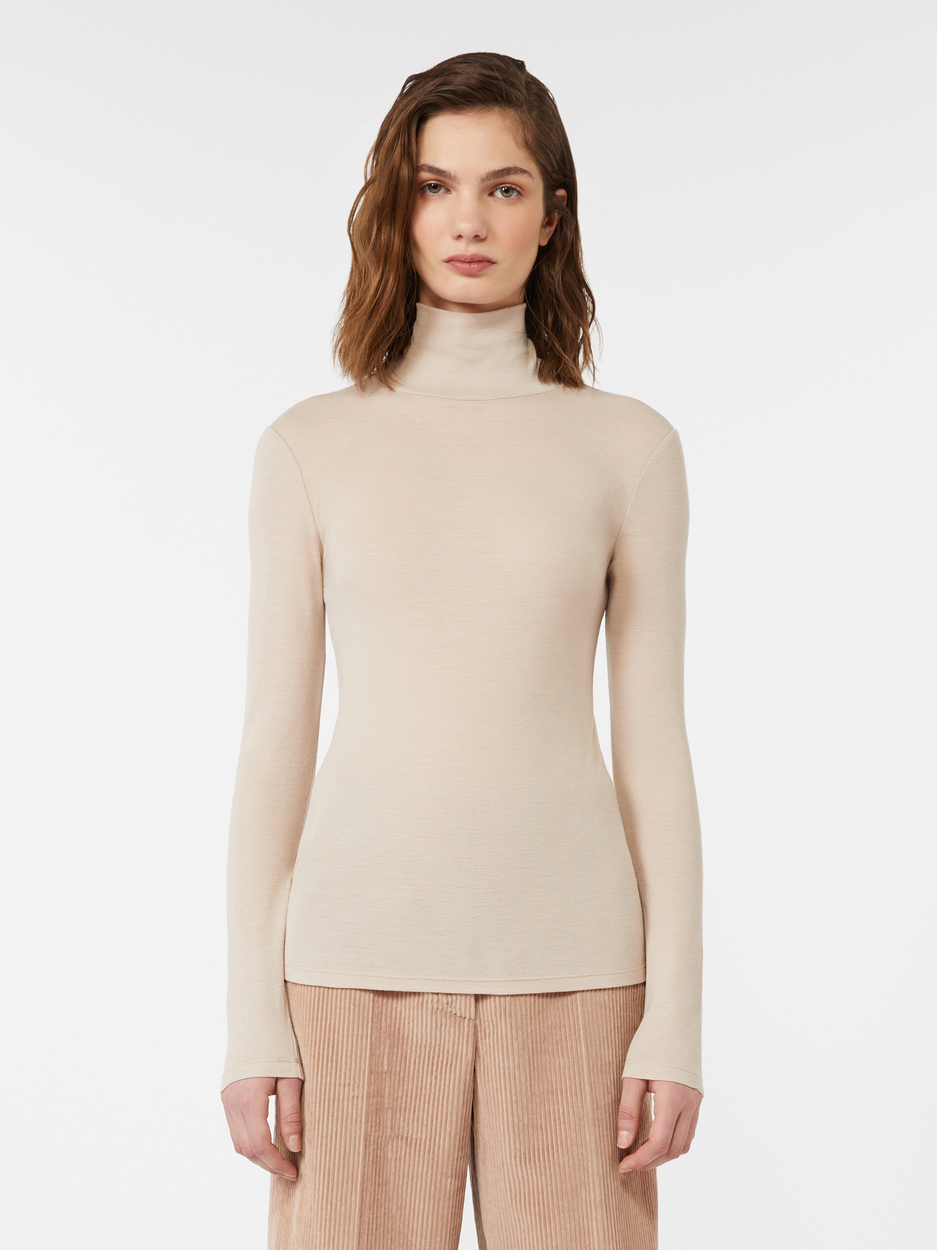 TESEO Wool and silk gauze turtleneck - 3