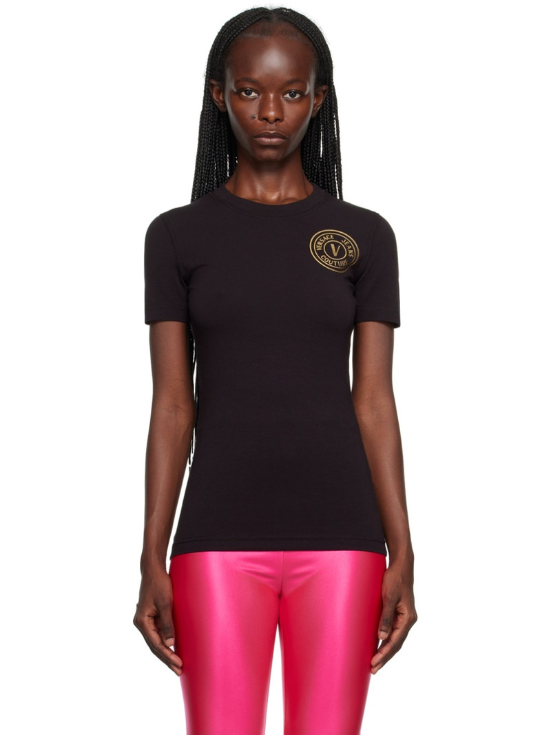 Black V-Emblem T-Shirt - 1