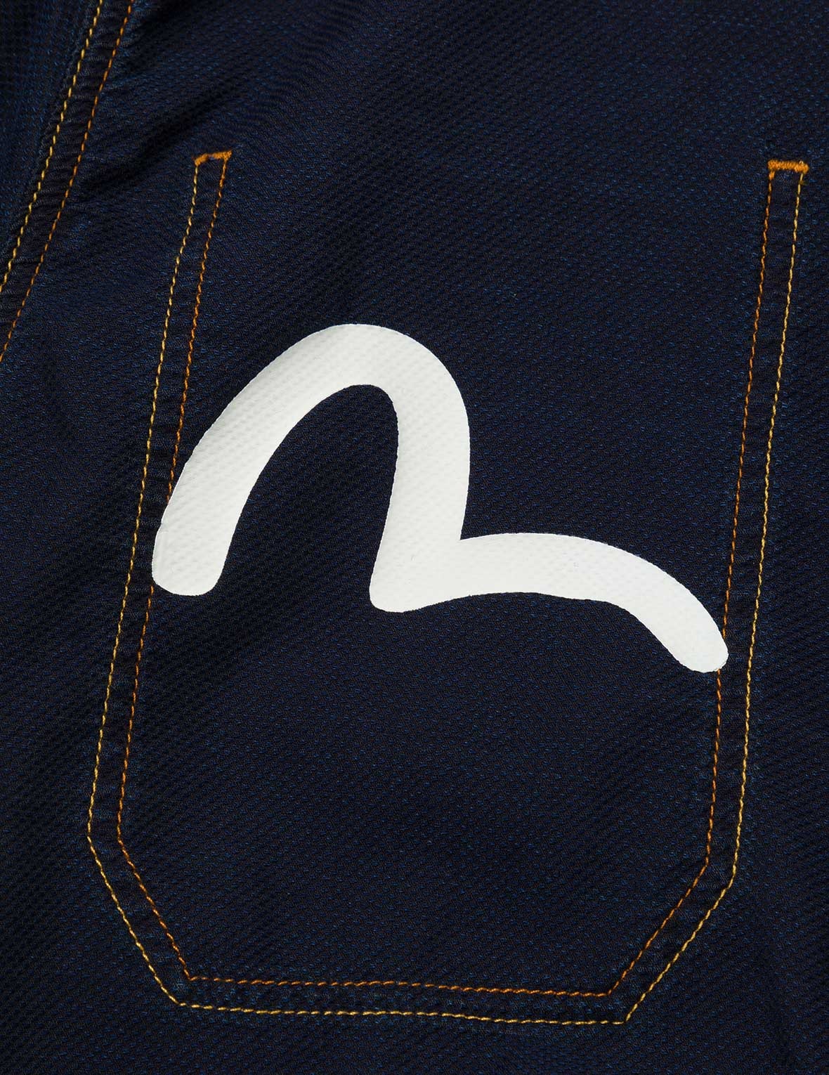 Seagull Print Regular Fit Denim Shirt - 7
