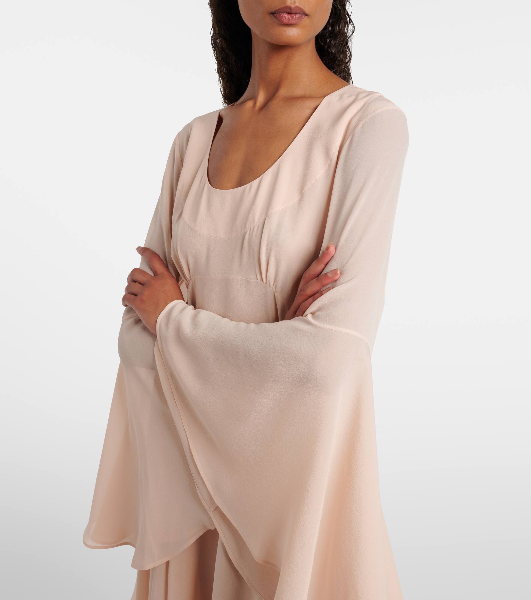 Silk georgette minidress - 4