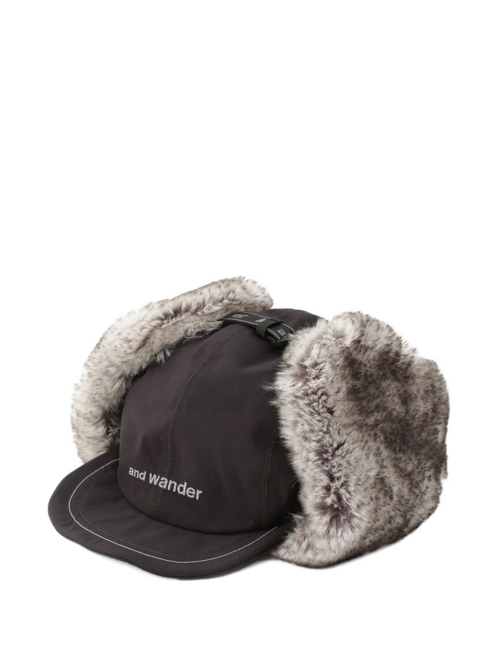 faux fur earflaps hat - 1