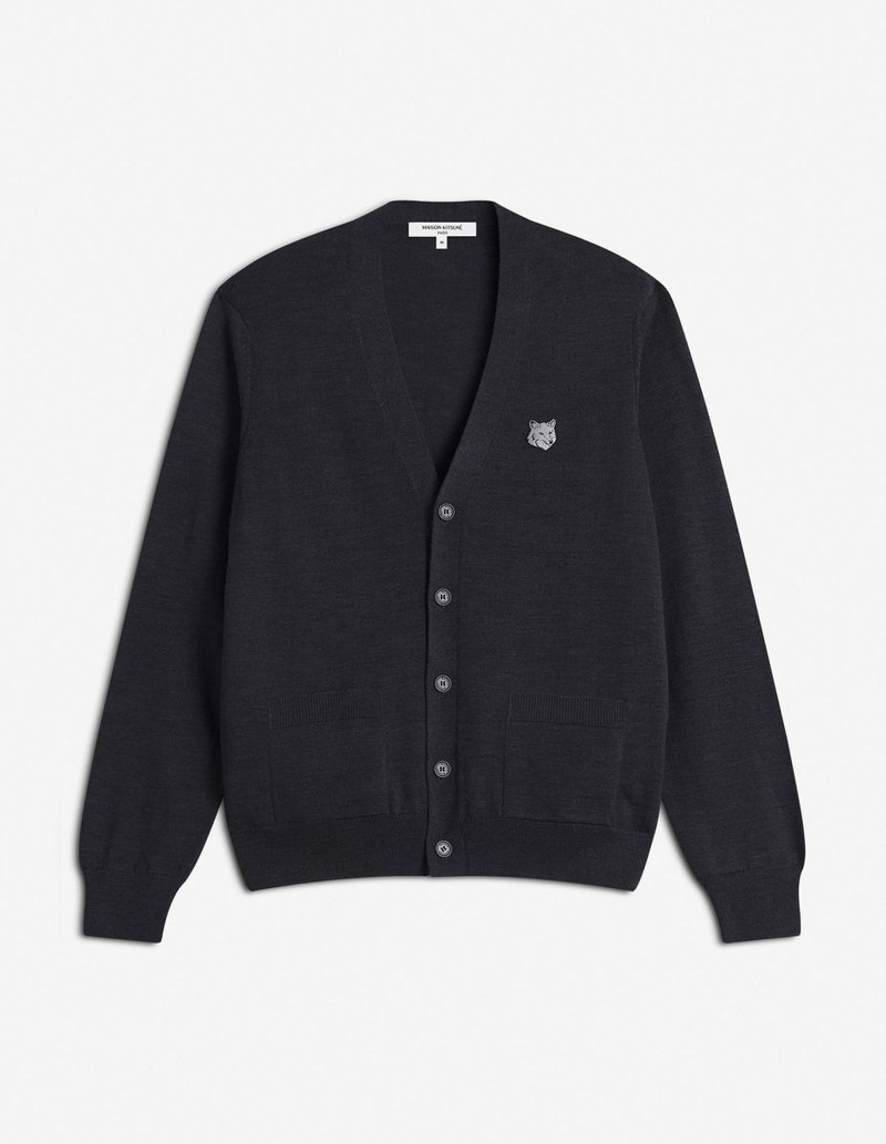 BOLD FOX HEAD PATCH REGULAR CARDIGAN 1