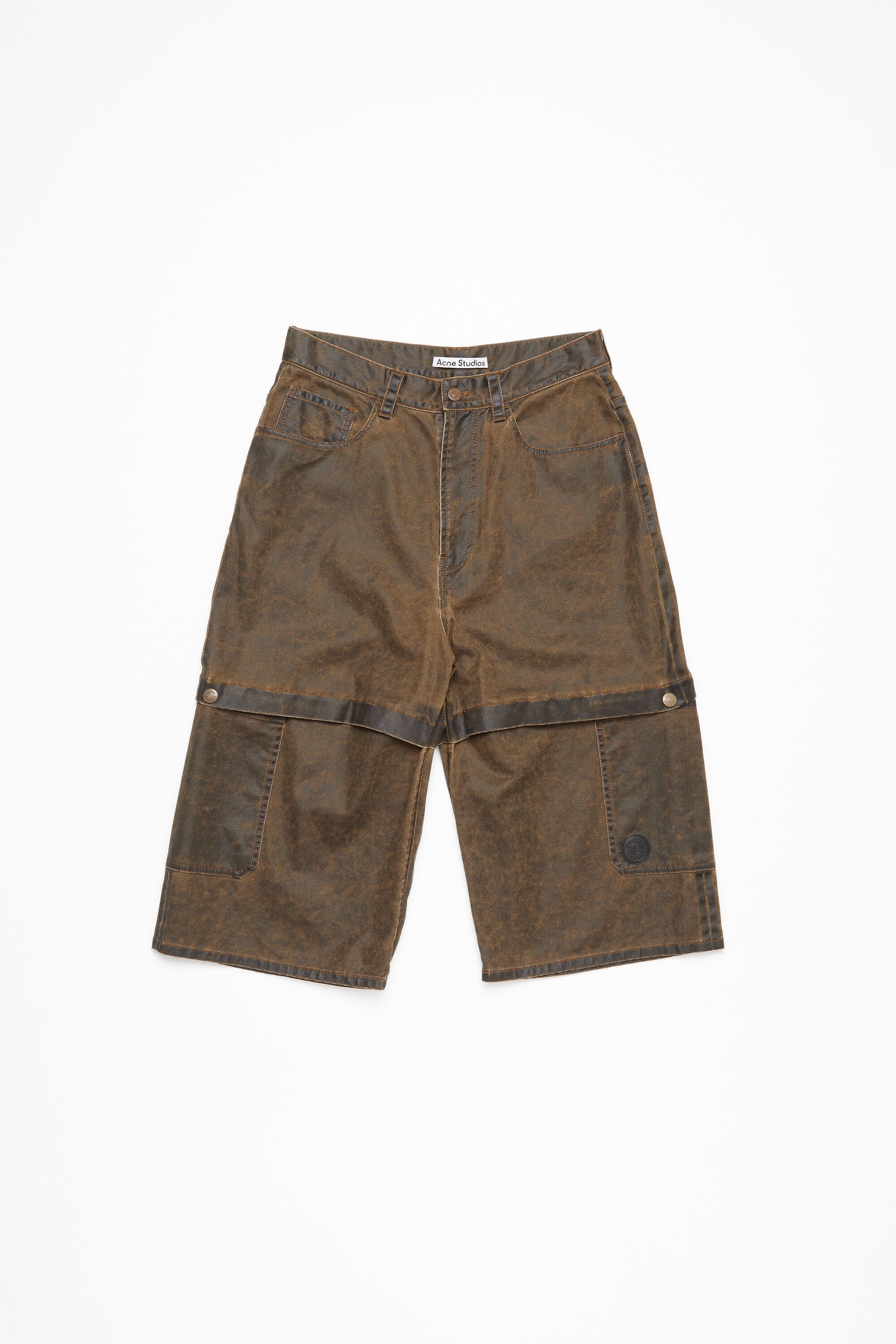 Shorts coated cotton - Brown - 7