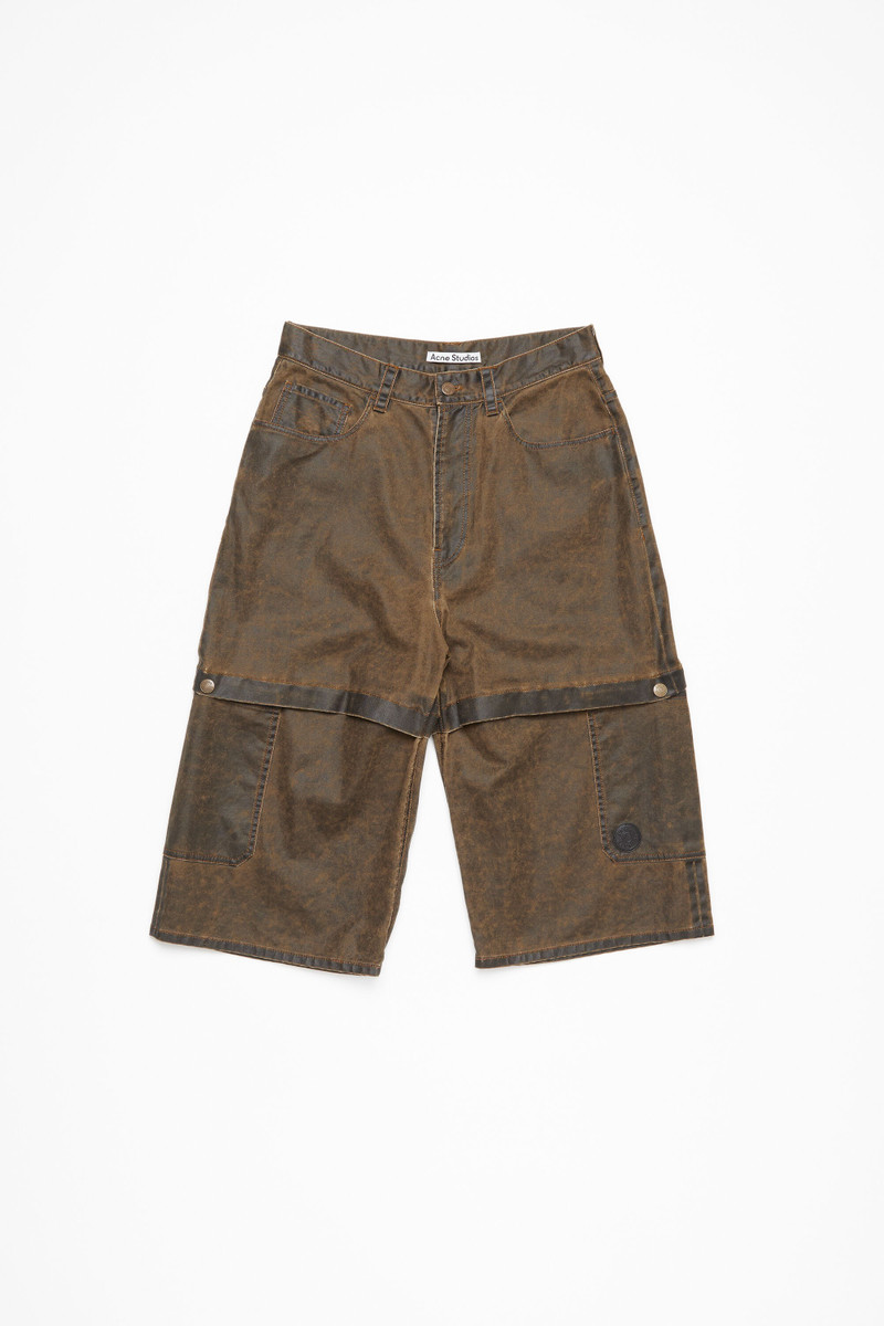 Shorts coated cotton - Brown 7