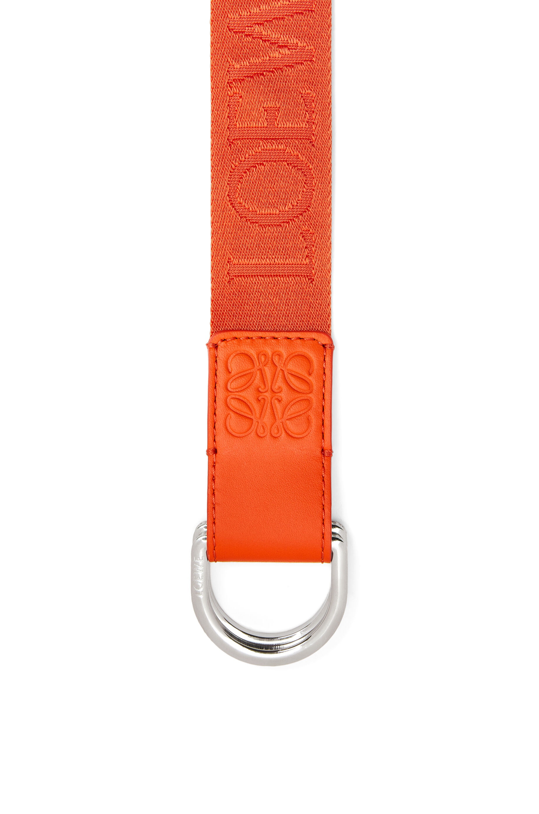 D-ring webbing belt in nylon and calfskin - 2