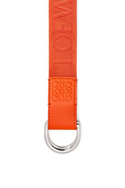 Loewe D-ring webbing belt in nylon and calfskin outlook