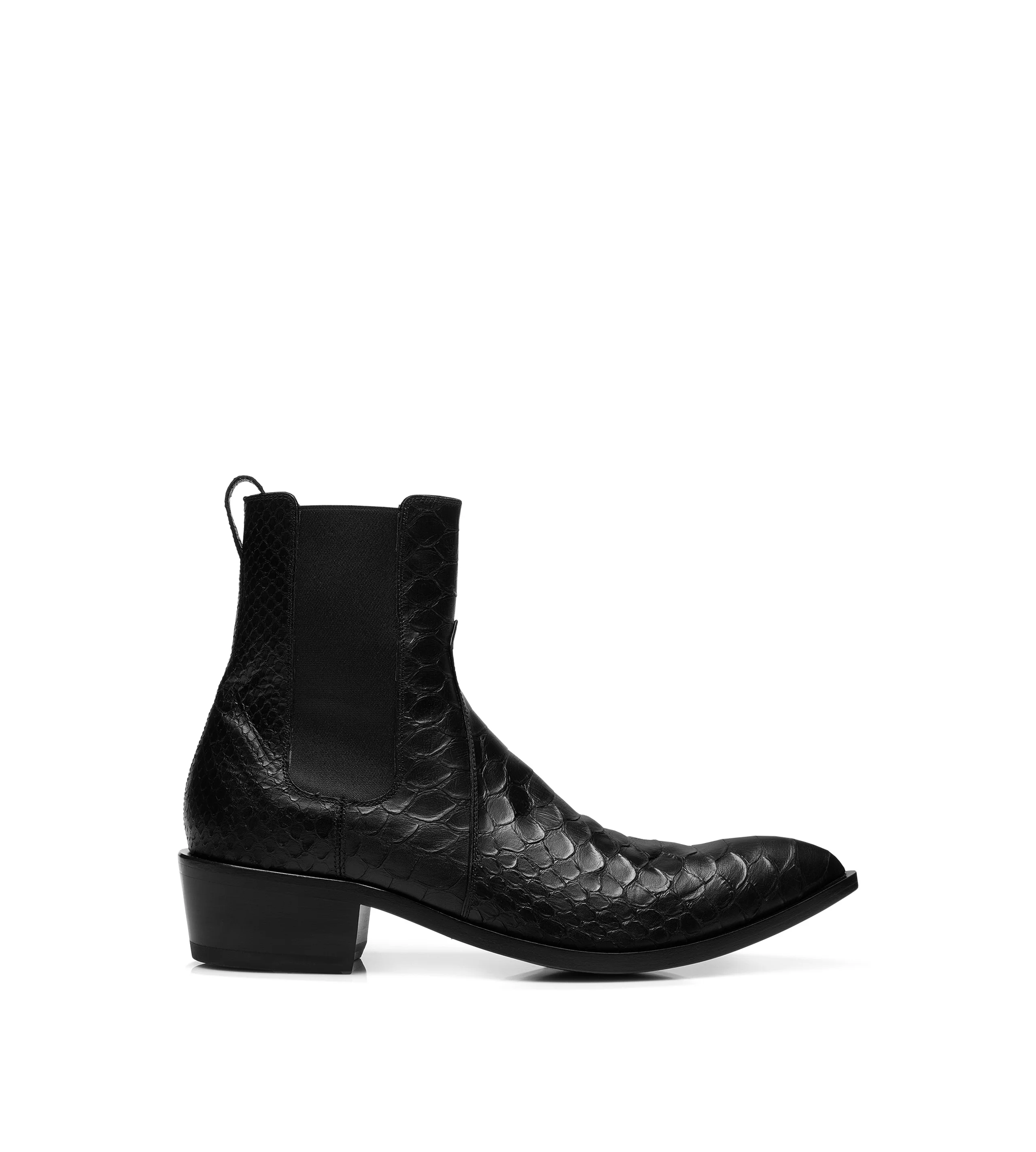 MATTE PRINTED PYTHON CHELSEA BOOT - 1