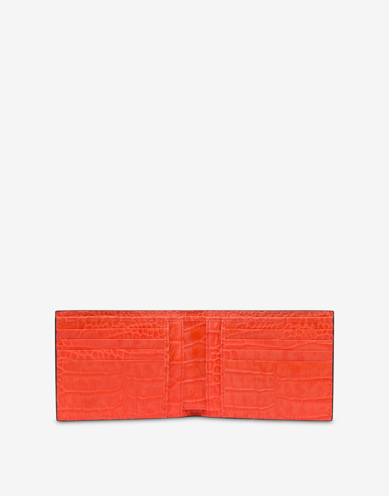 Moschino CROCODILE-PRINT FLAP WALLET outlook
