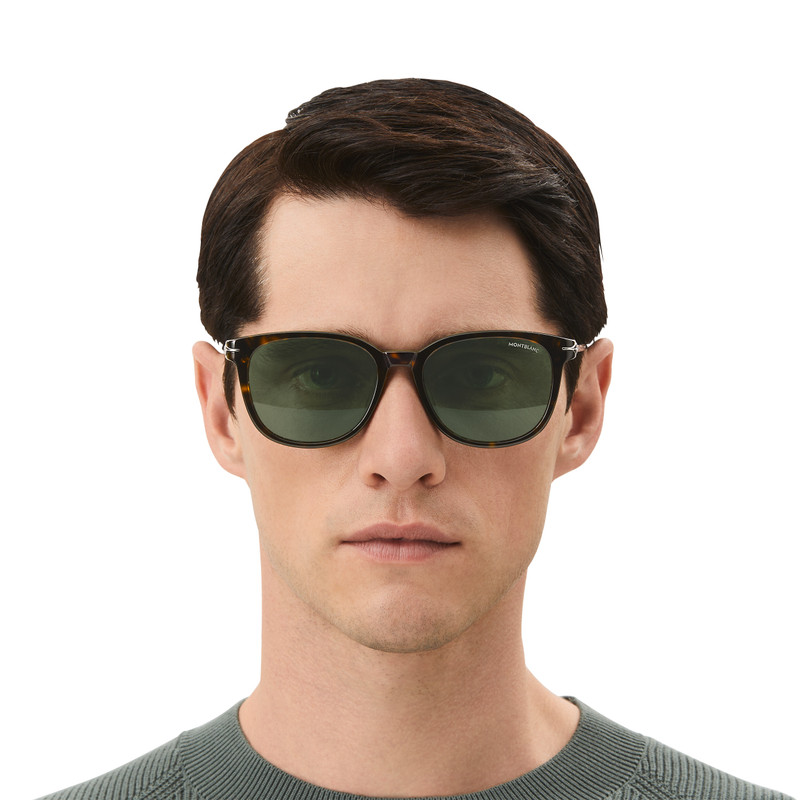 Round Sunglasses with Havana Acetate Frame 5