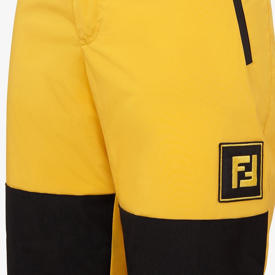 Yellow tech fabric jogging pants - 3