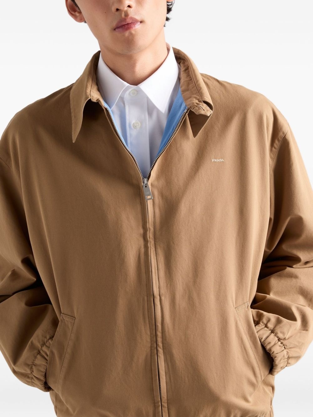 embroidered-logo jacket - 4