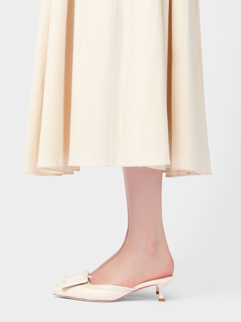 Roger Vivier Viv' in The City Mules in leather outlook