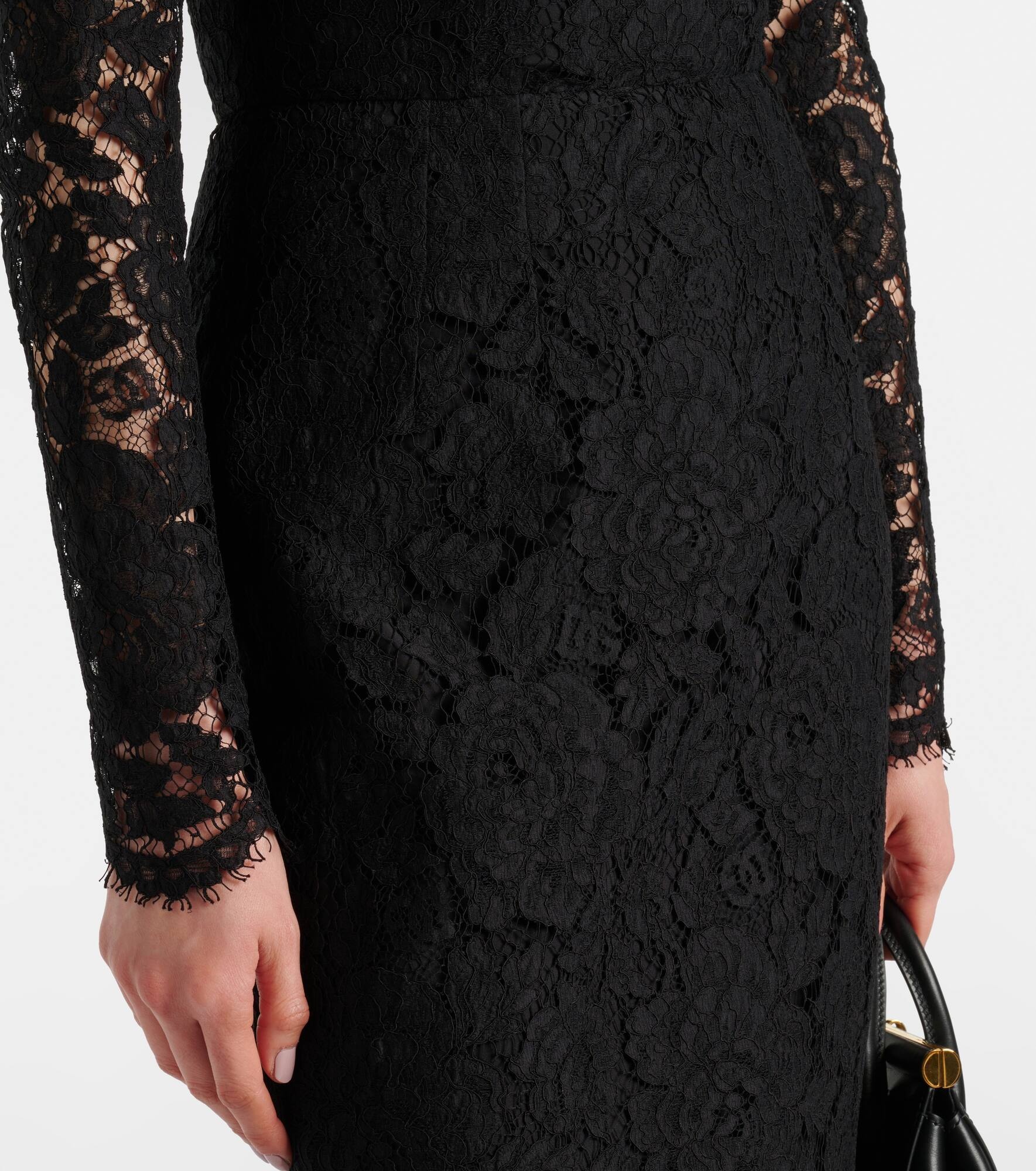 DG lace midi dress - 5