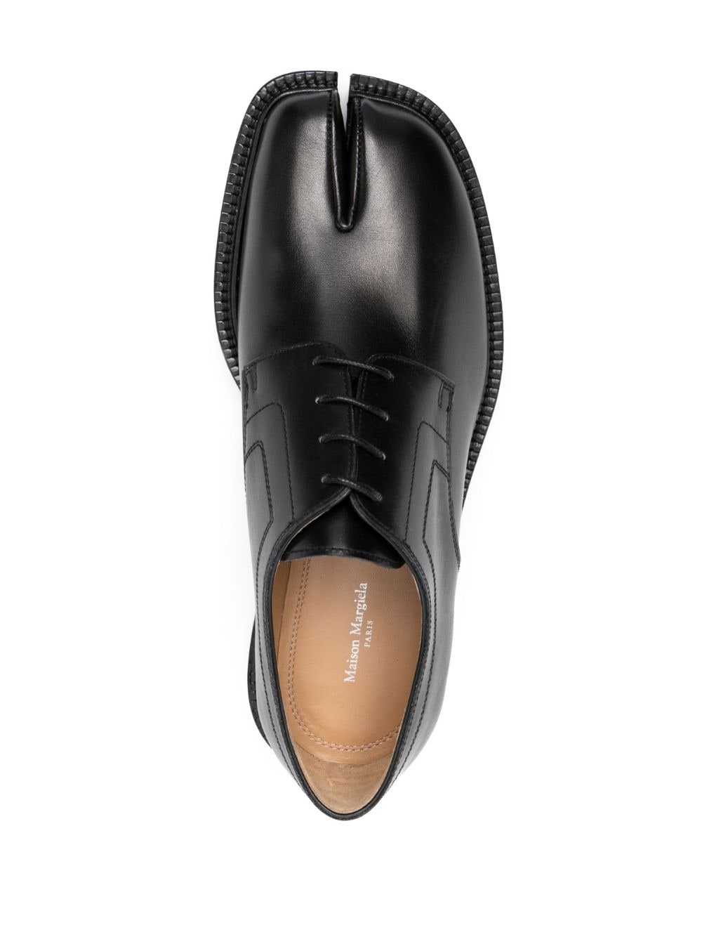 Tabi lace-up leather loafers - 4