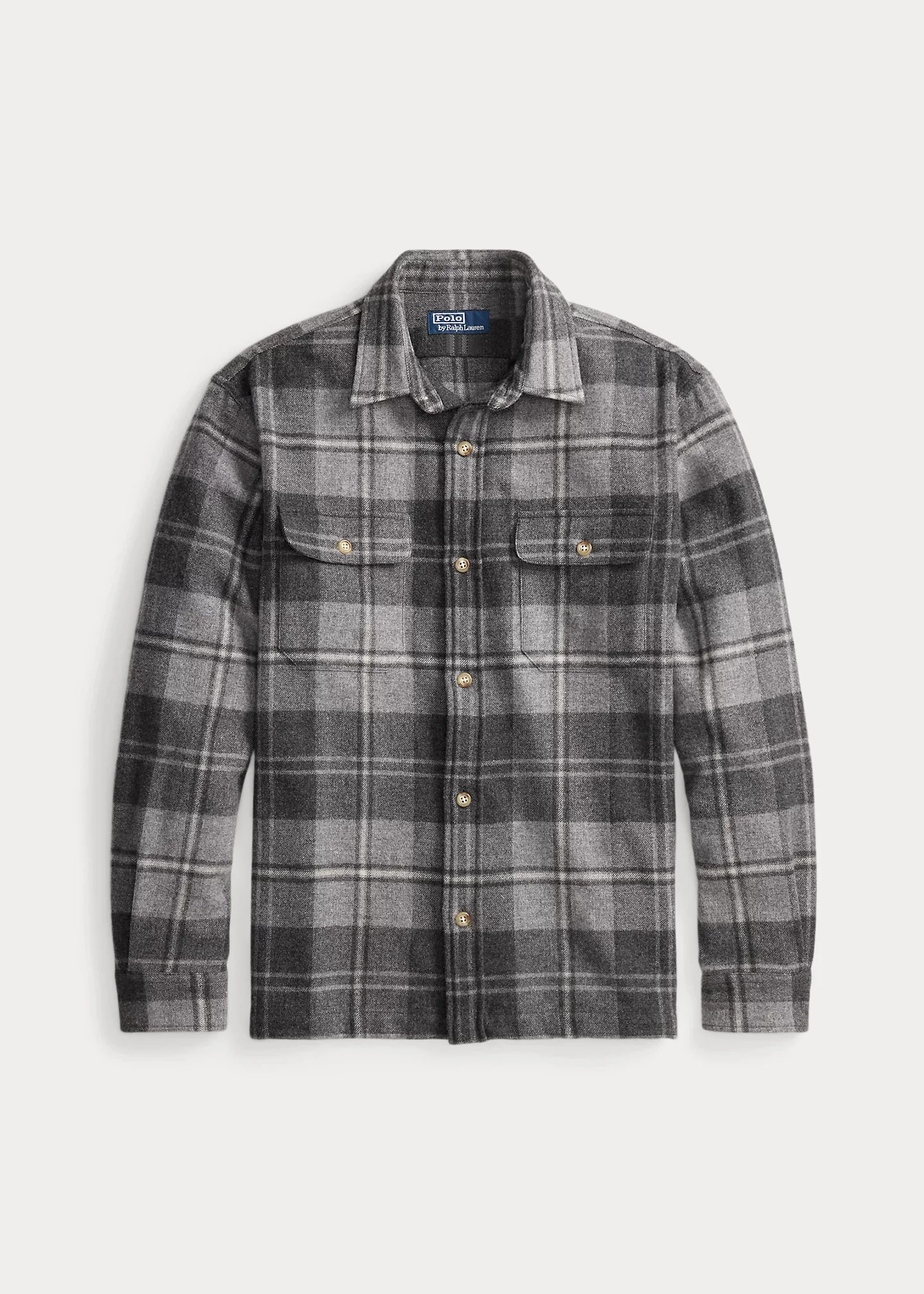 Classic Fit Plaid Wool Workshirt - 1