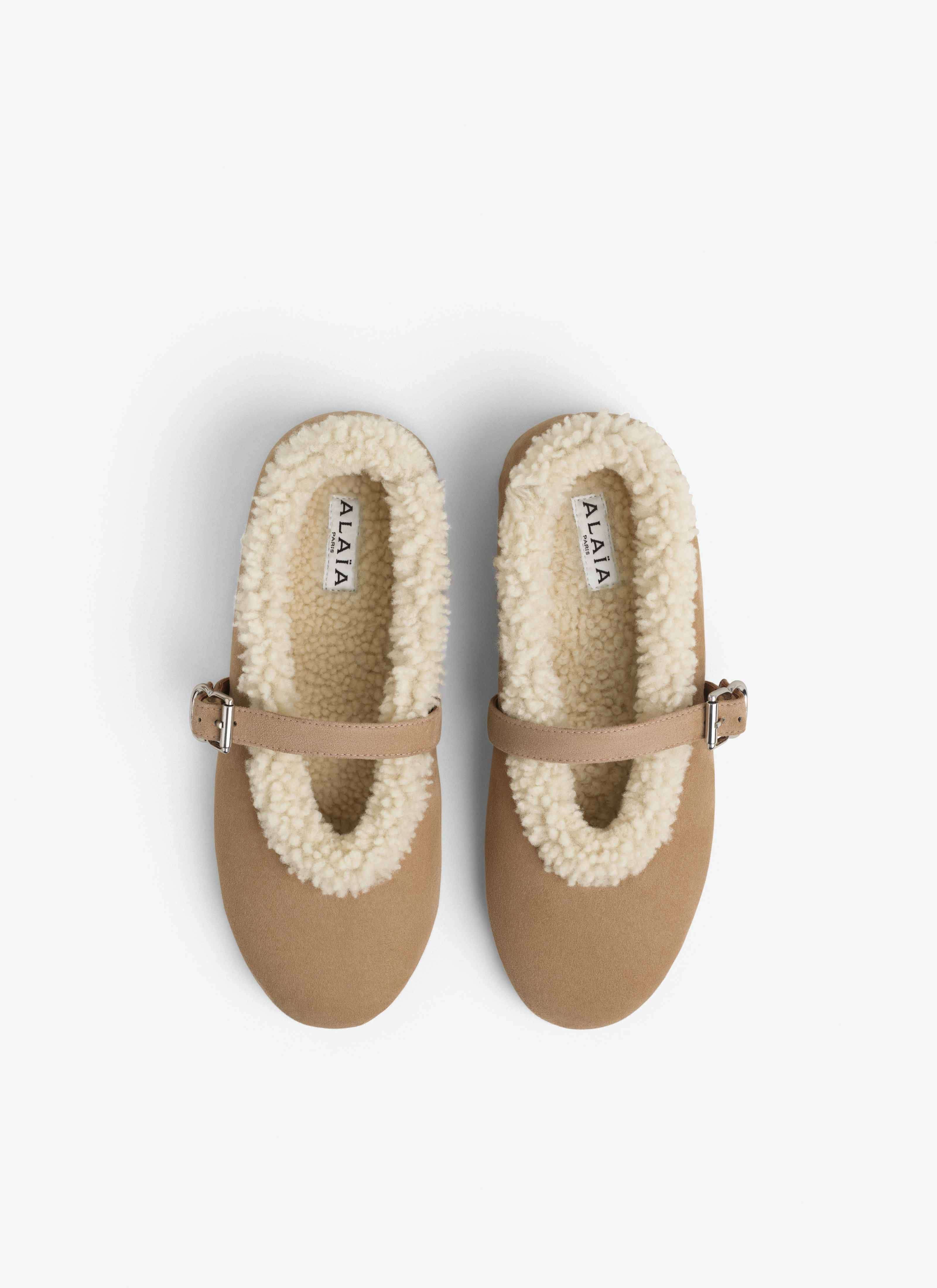 BALLET FLATS IN MERINO SHEARLING - 2