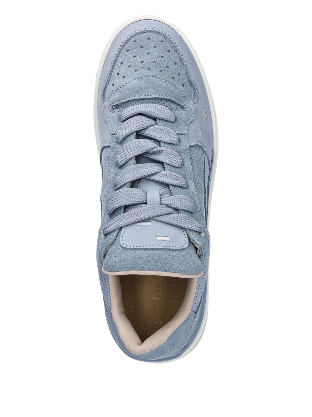 suede-panelled sneakers - 4