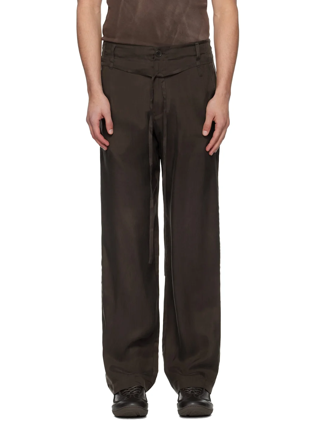 Brown Single Drifter Trousers - 1