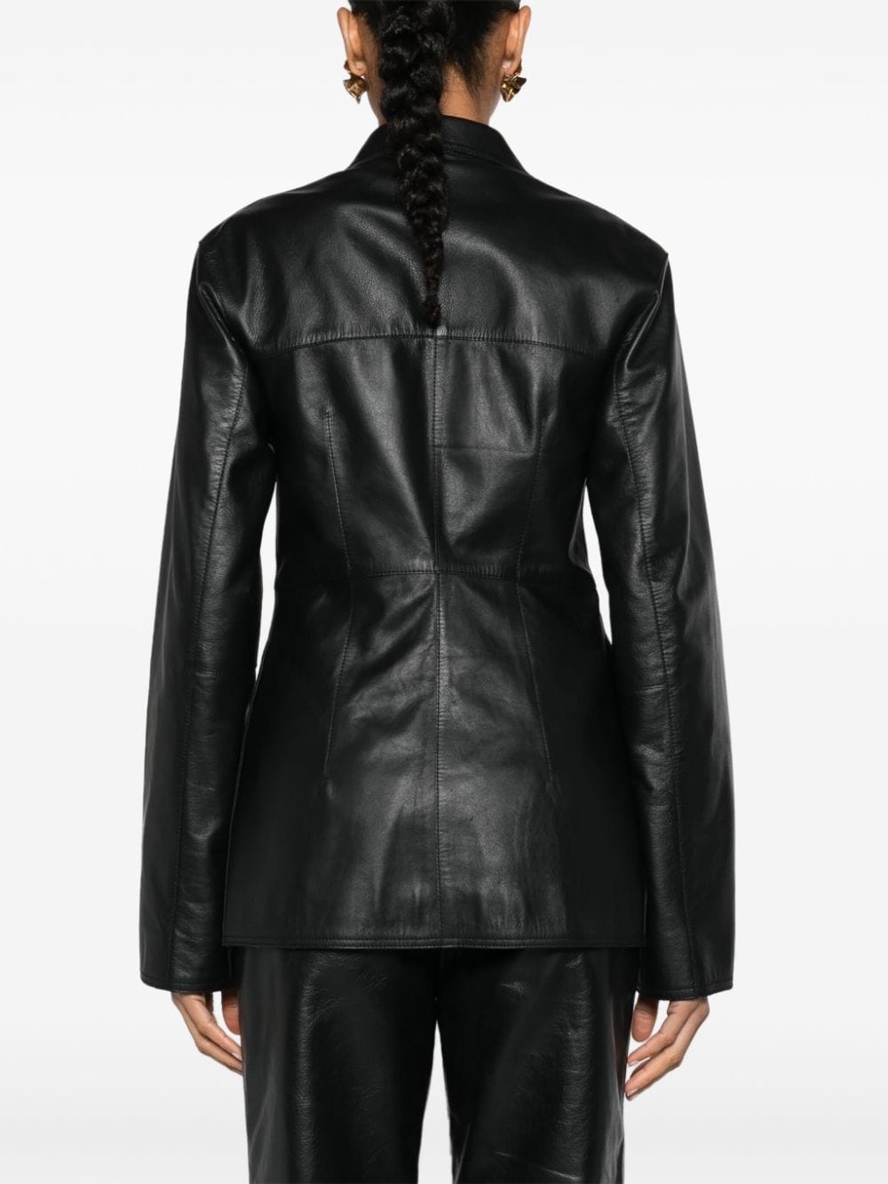 Hourglass leather jacket - 4