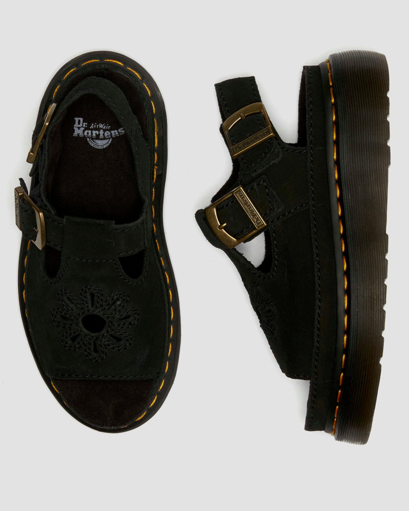 Dr. Martens Dunnet Flower Buttersoft Leather Sandals outlook